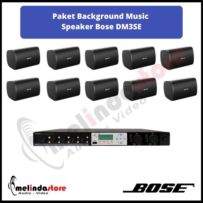 Paket Background Music Indoor Outdoor Speaker Bose DM3SE | 10 Speaker